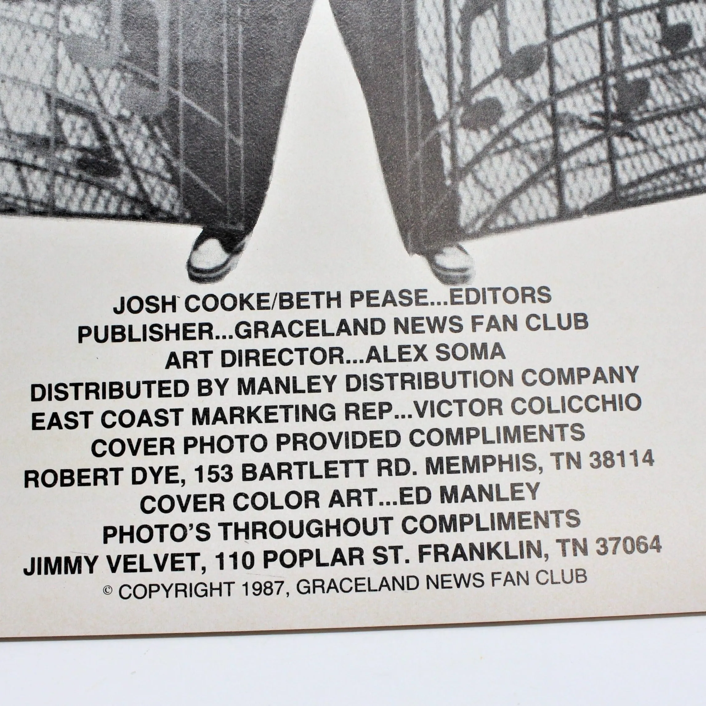 Magazine, Elvis Presley Graceland News, 10th Anniversary 1987 NOS, Vintage