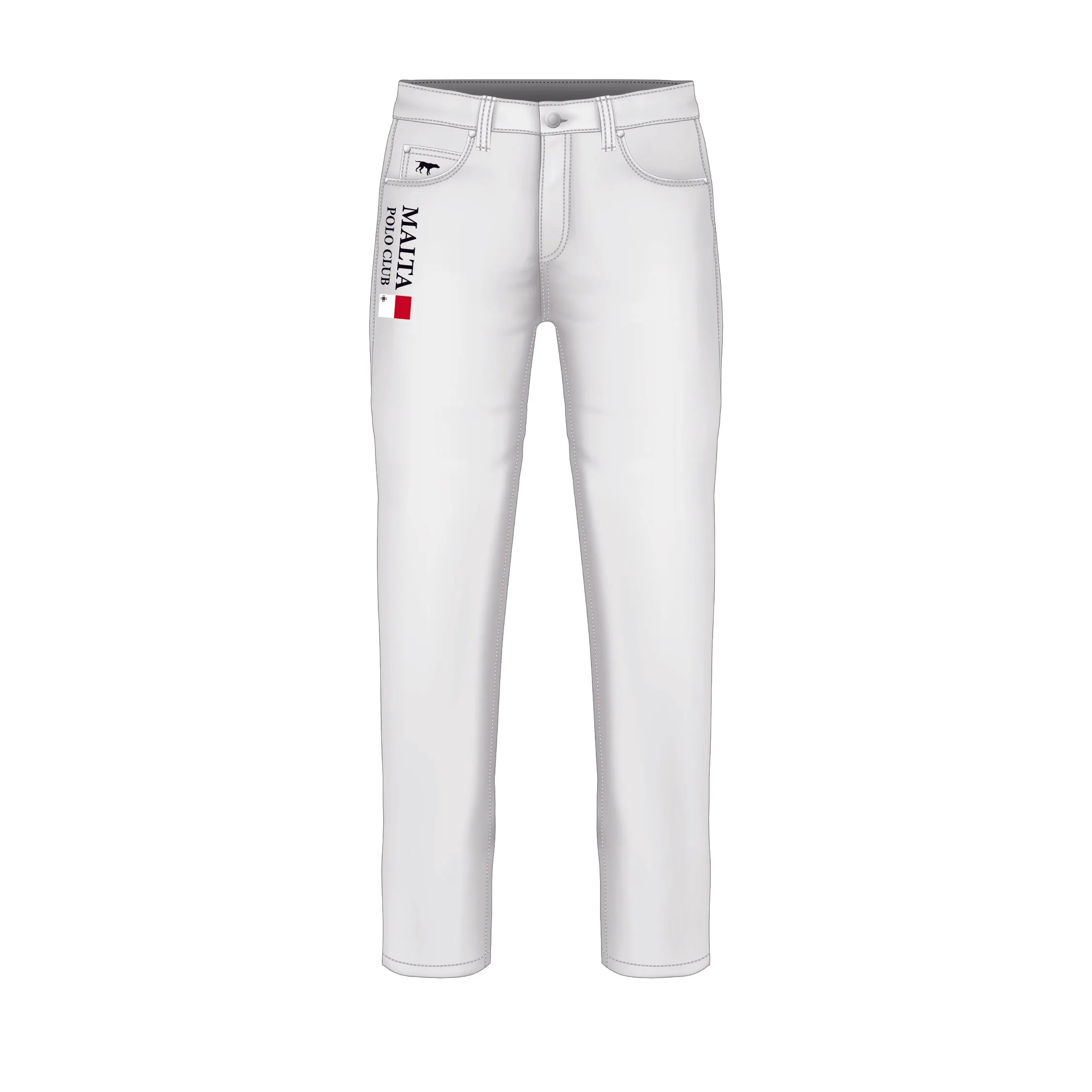 Malta Polo Women's White Jeans