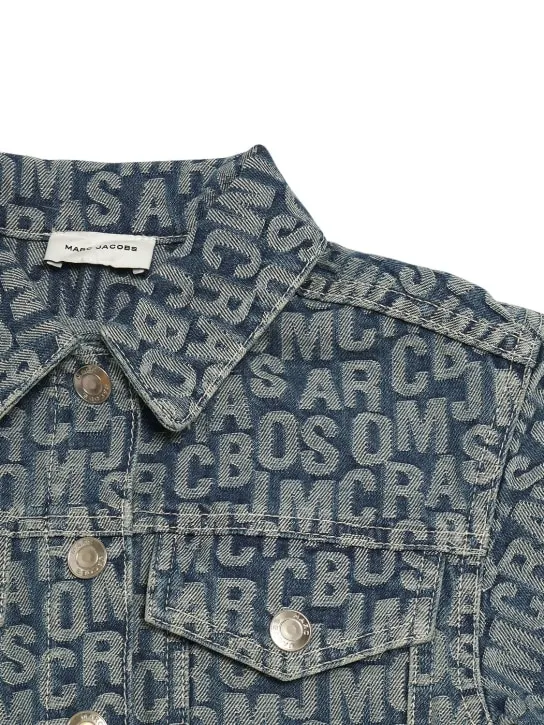 Marc Jacobs   Cotton denim jacquard cropped jacket 