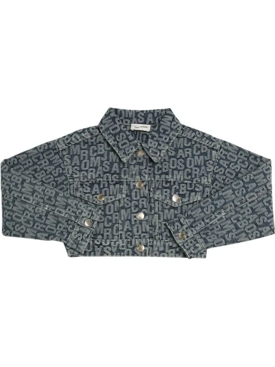 Marc Jacobs   Cotton denim jacquard cropped jacket 