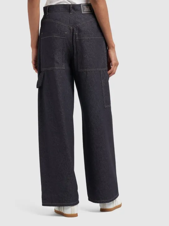 Max Mara   Centro denim high rise cargo wide jeans 