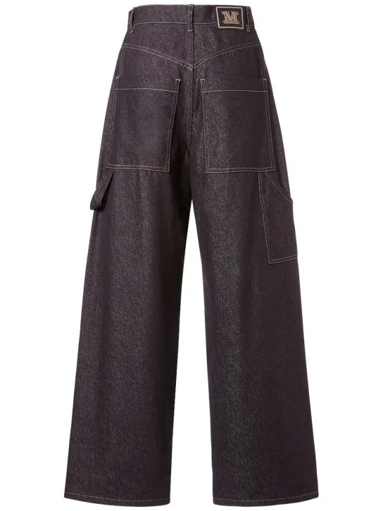 Max Mara   Centro denim high rise cargo wide jeans 