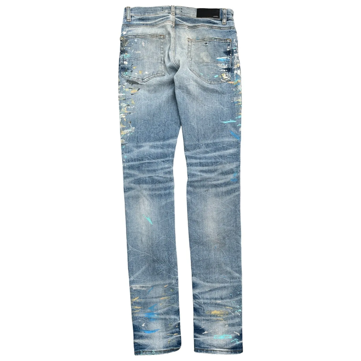 Men's Mx1 Paint Splatter Jeans Blue Size Waist 29"