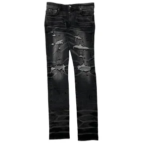 Men's Thrasher Distressed Jeans Black Size IT 48 / UK 32