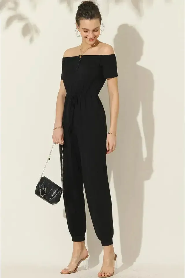 Micaela Off-Shoulder Jumpsuit