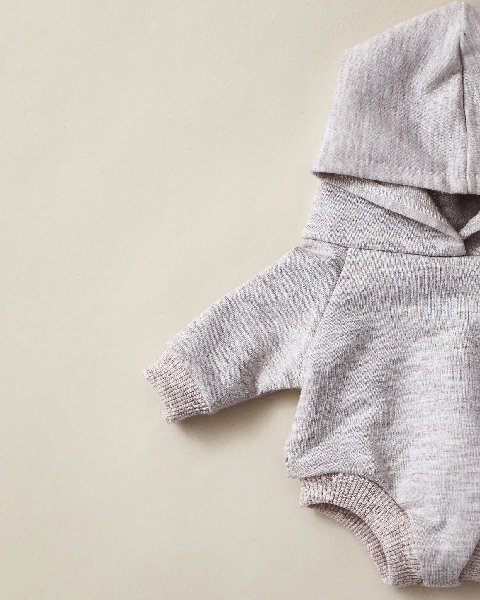 Minikane Doll Clothes | Doll Sweatshirt Jumpsuit w/ Hoodie - Grey