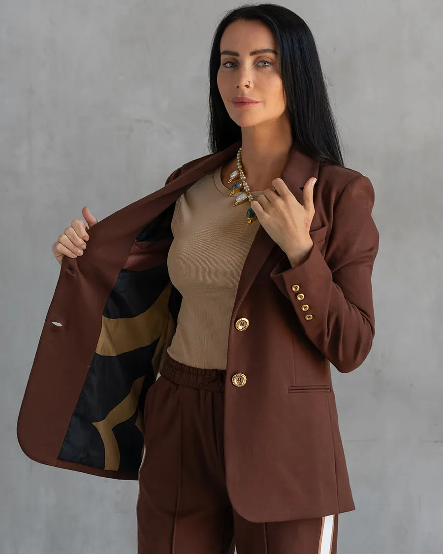 Morrison Interlock Blazer Espresso