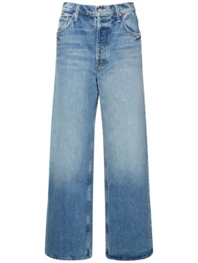 Mother   Spinner Skimp high waisted wide jeans 