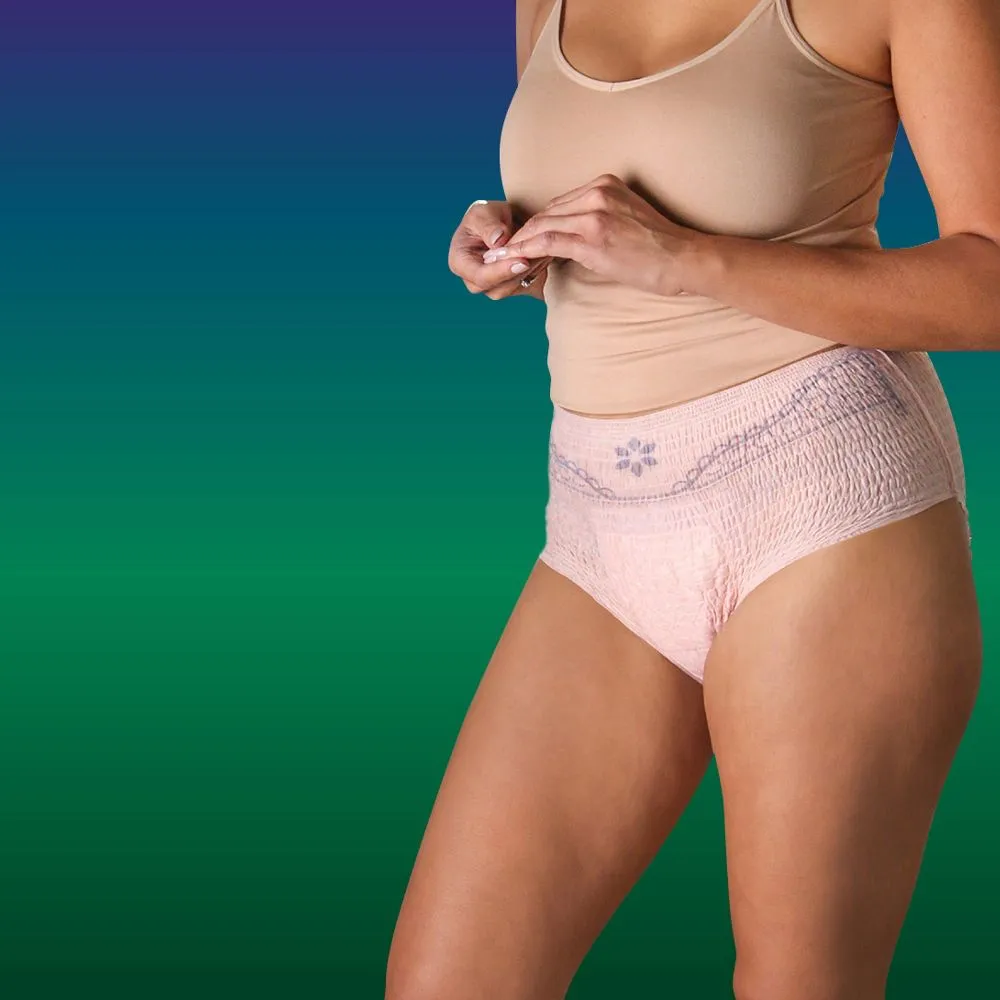 New - Depend Night Defense Adult Incontinence Underwear for Women - Overnight Absorbency - S - Blush - 34ct