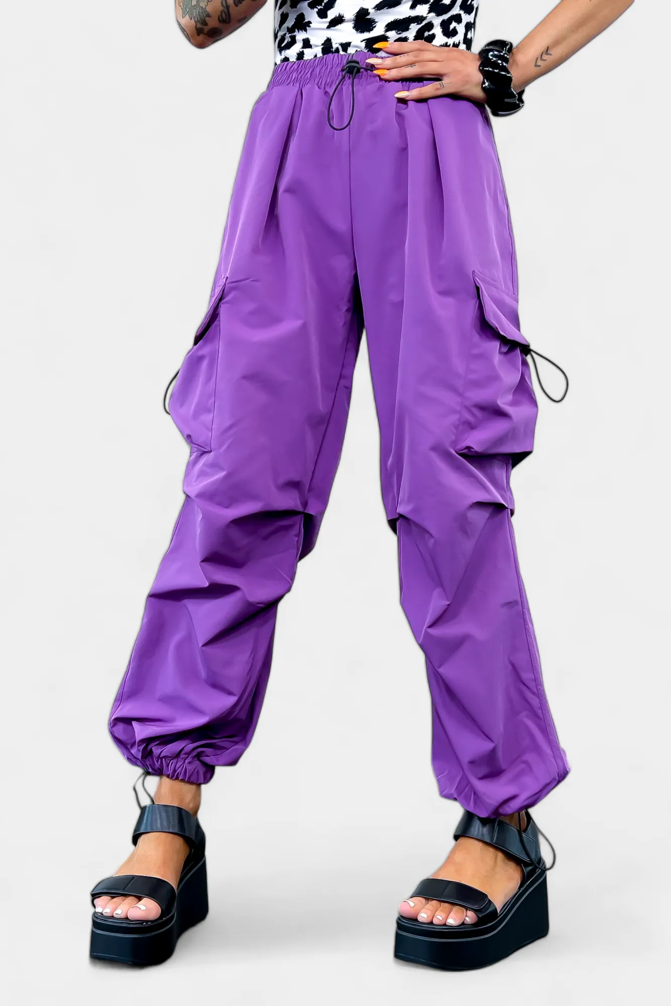 Parachute Cargo Jogger Pants