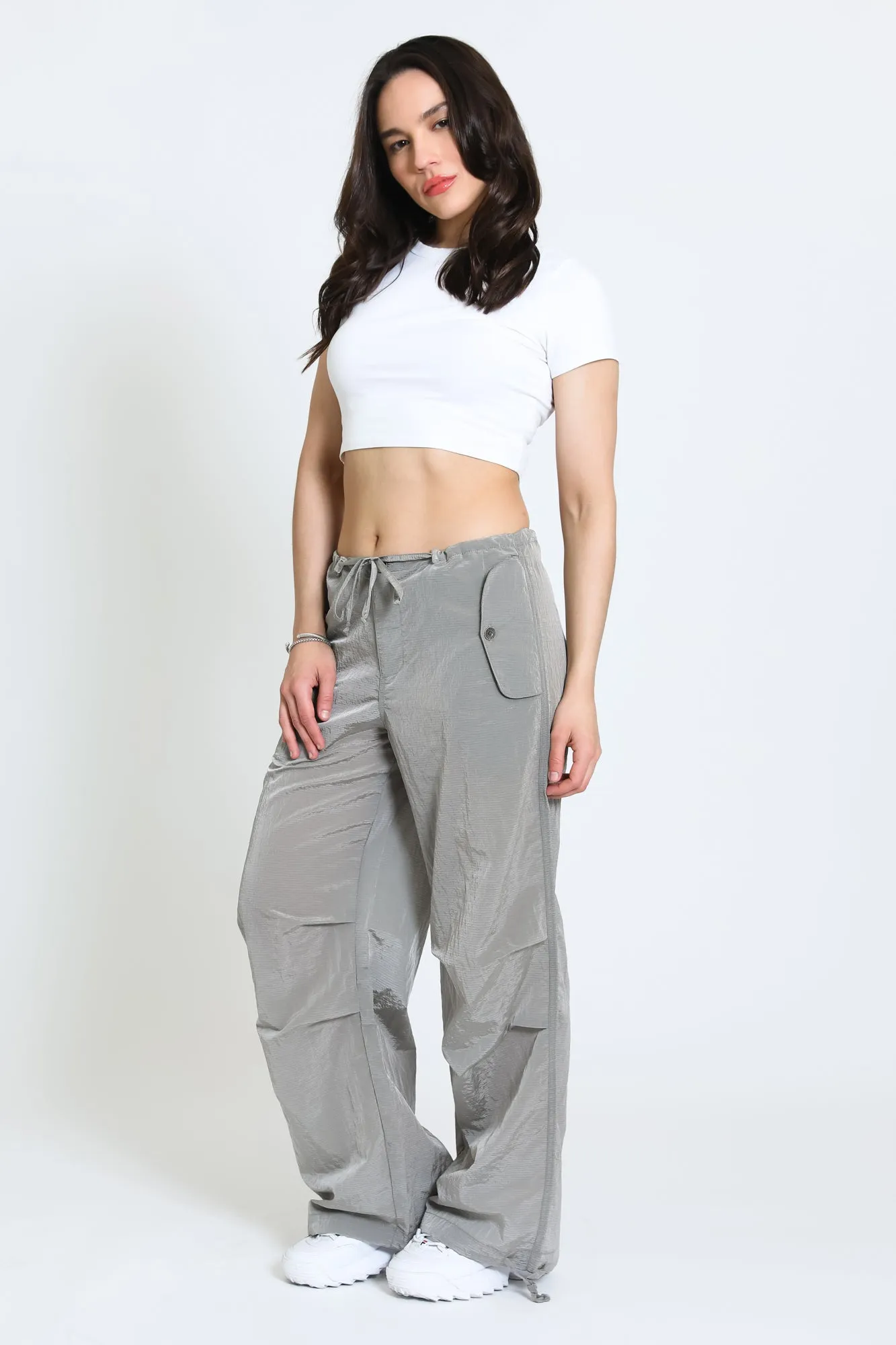 PARACHUTE PANT - SILVER