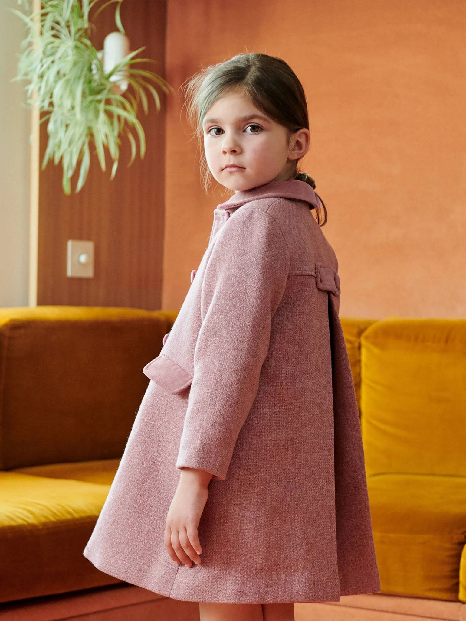 Pink Arrieta Girl Coat