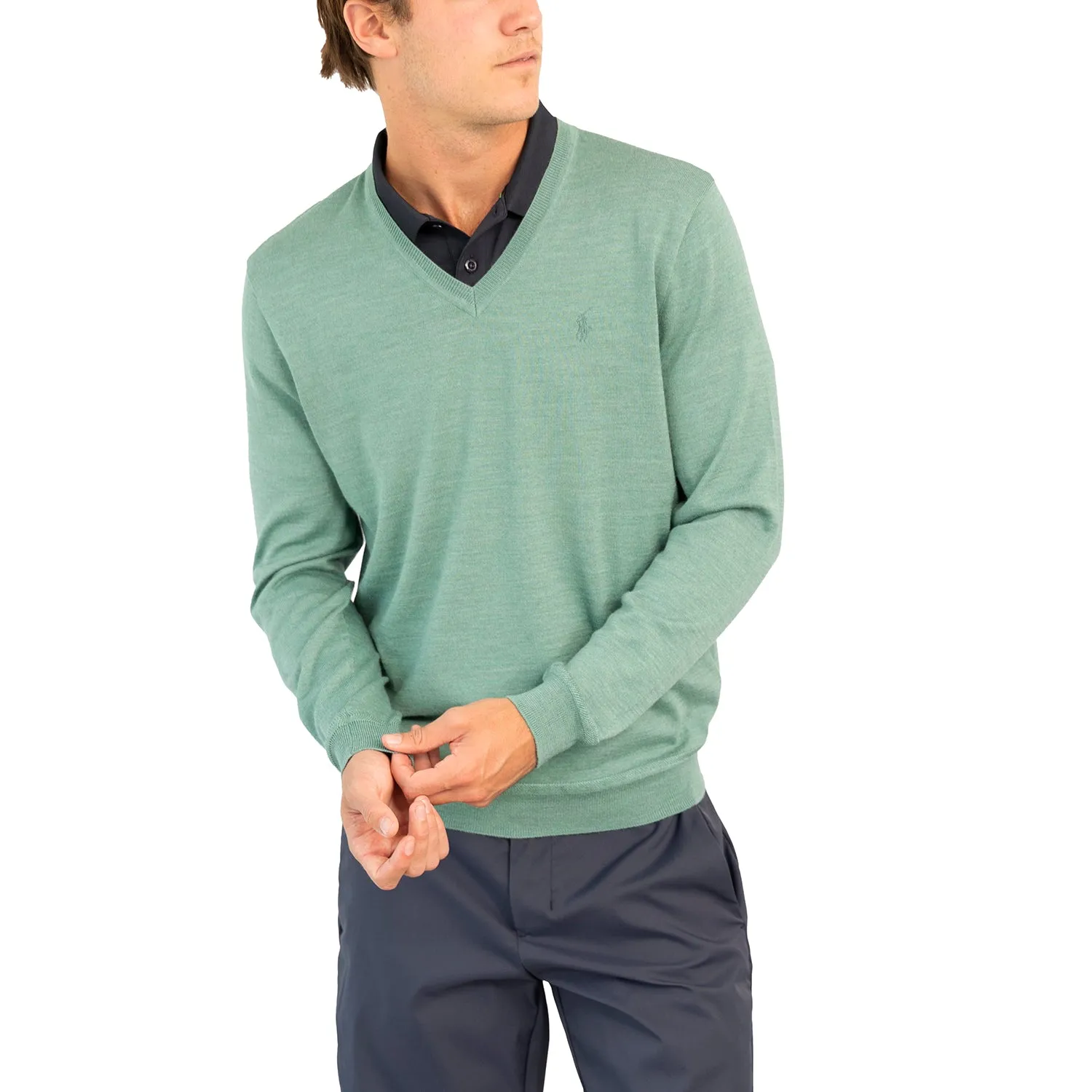 Polo Performance Ralph Lauren Performance V-Neck Sweater - Jersey Green