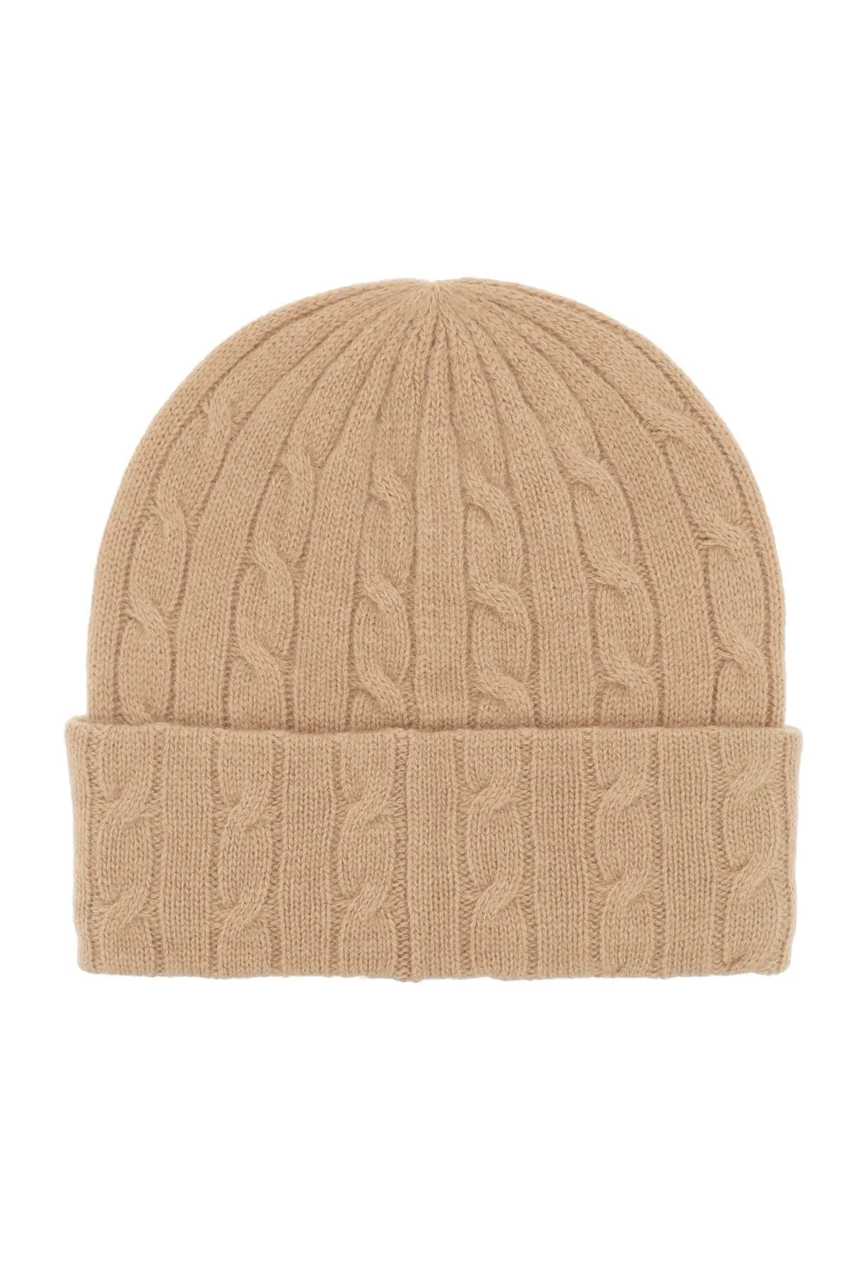 Polo ralph lauren cable-knit cashmere and wool beanie hat