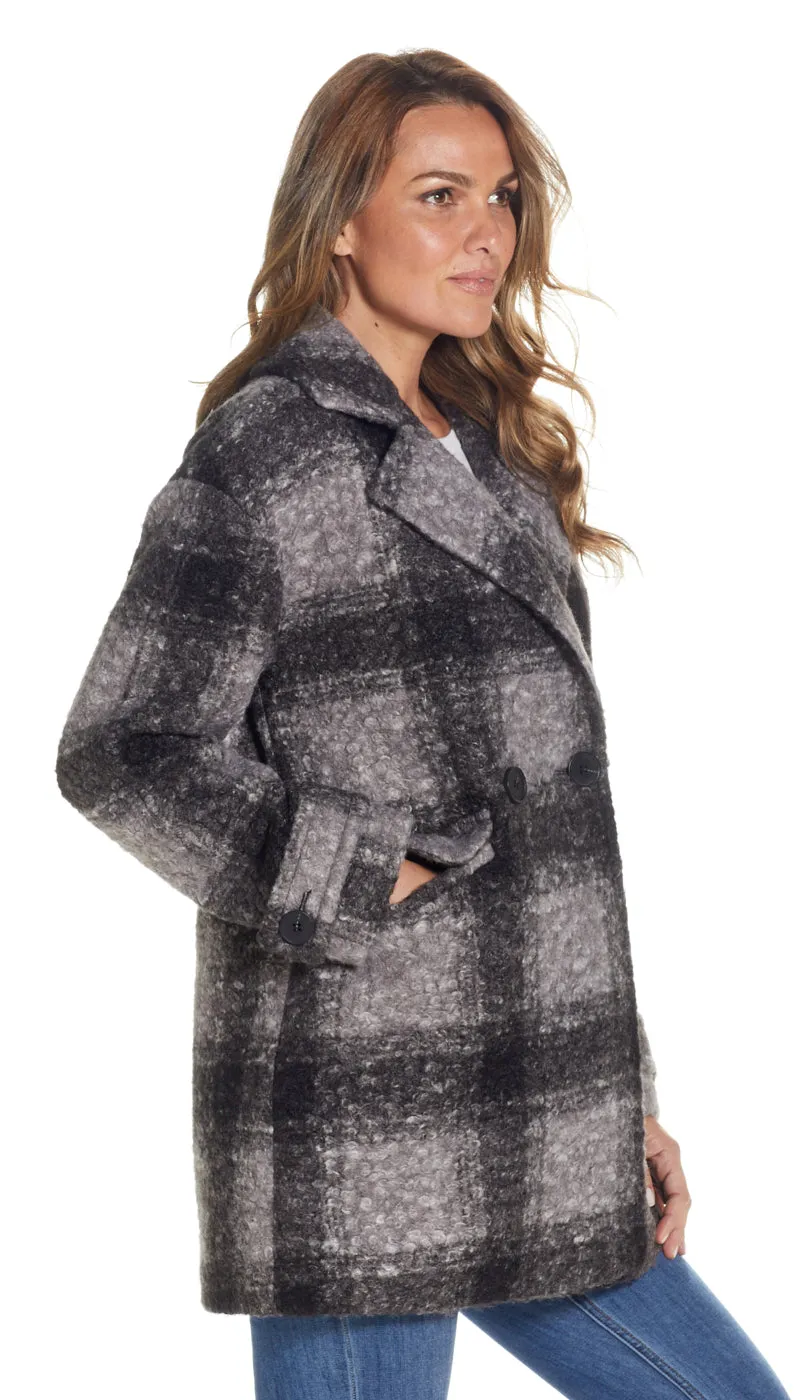 POLY BOUCLÉ PEACOAT