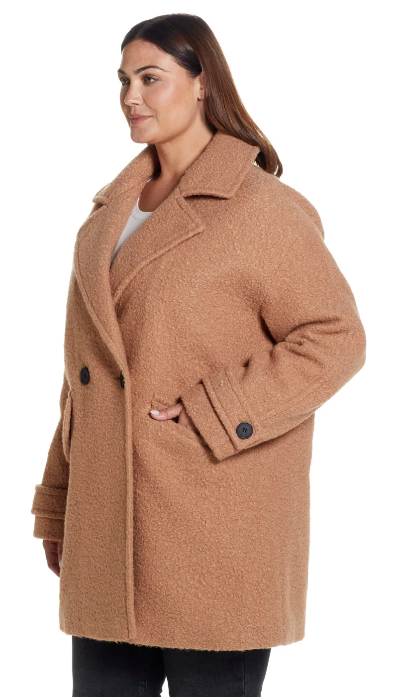 POLY BOUCLÉ PEACOAT