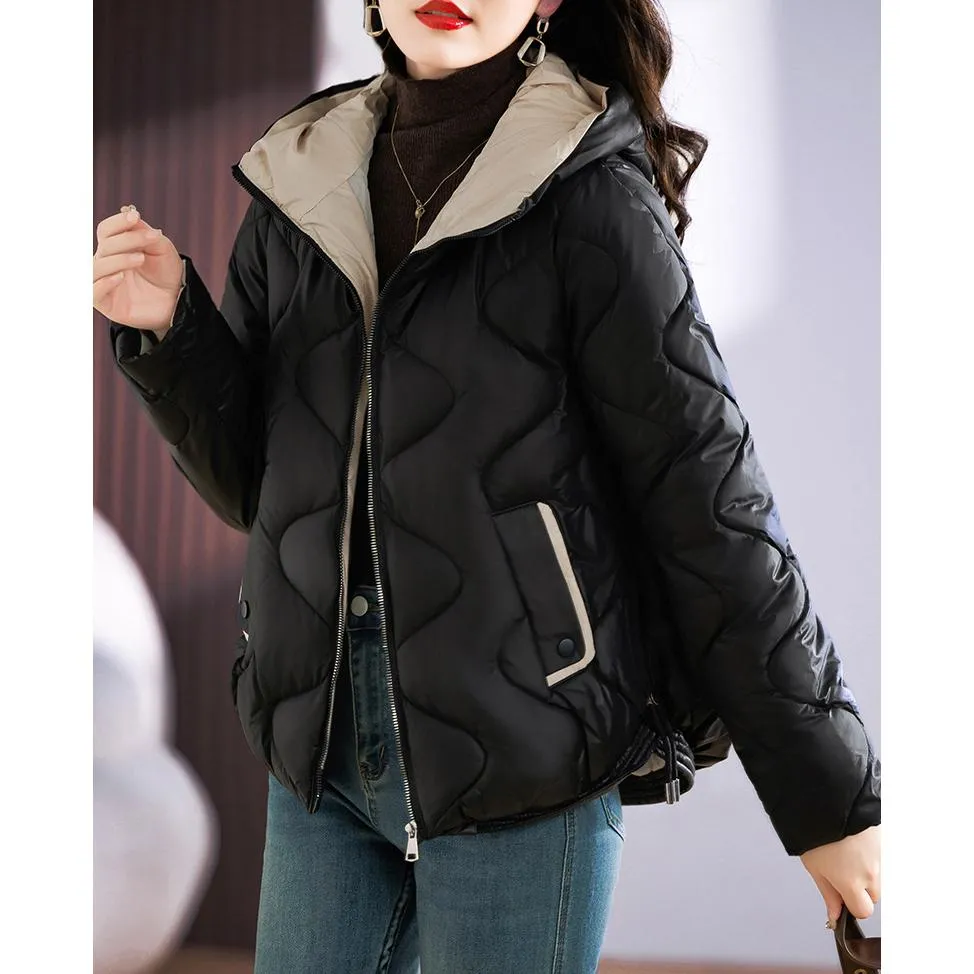 Quilted Cropped Hooded Puffer Jacket