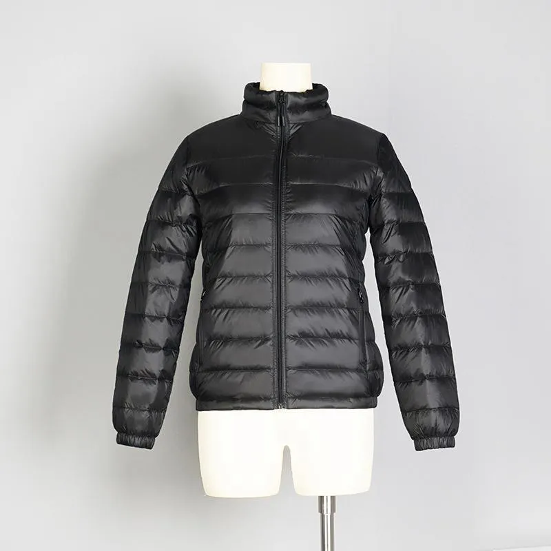 Quilted Cropped Lightweight Down Jacket