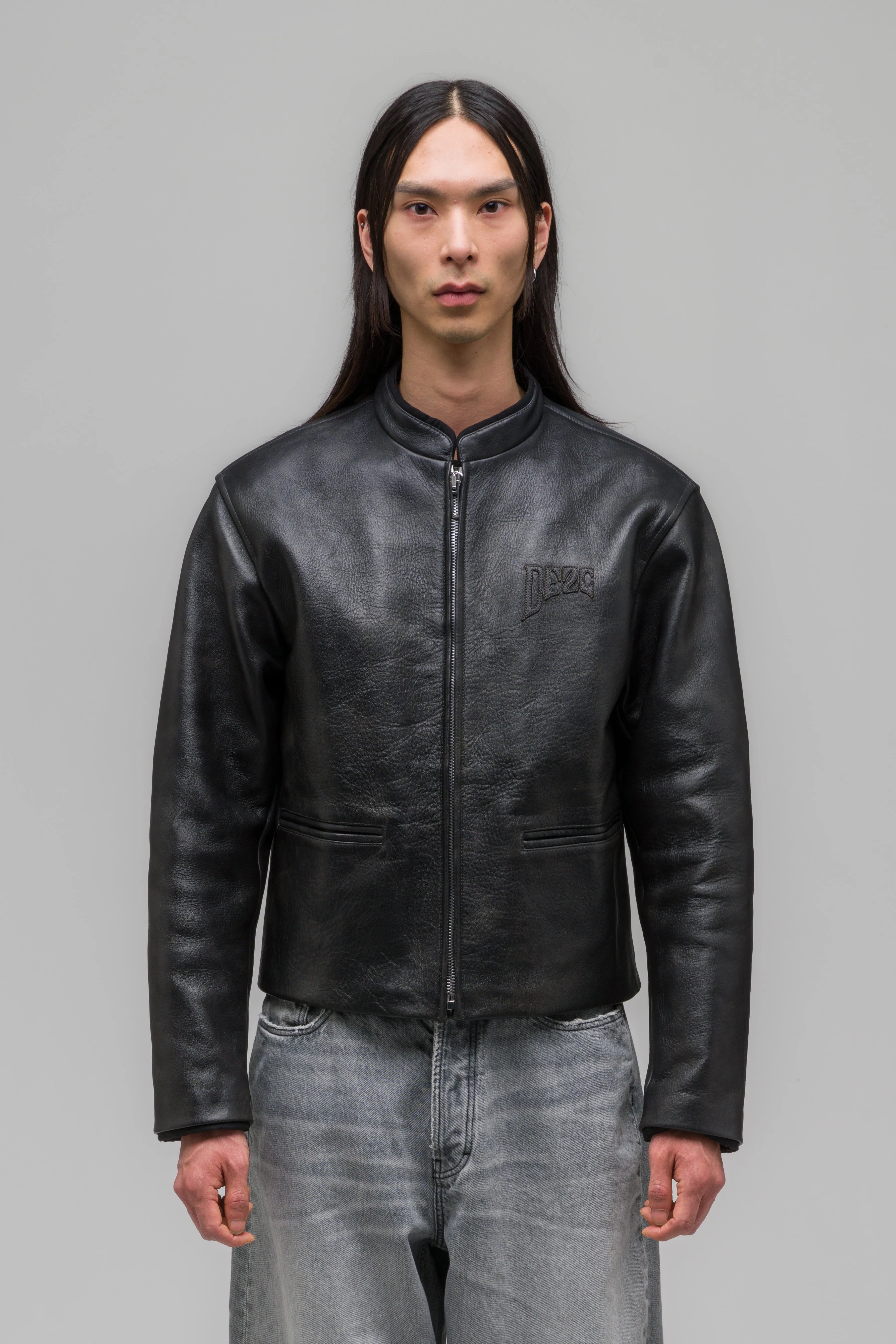 "ATTRITION" LEATHER JACKET