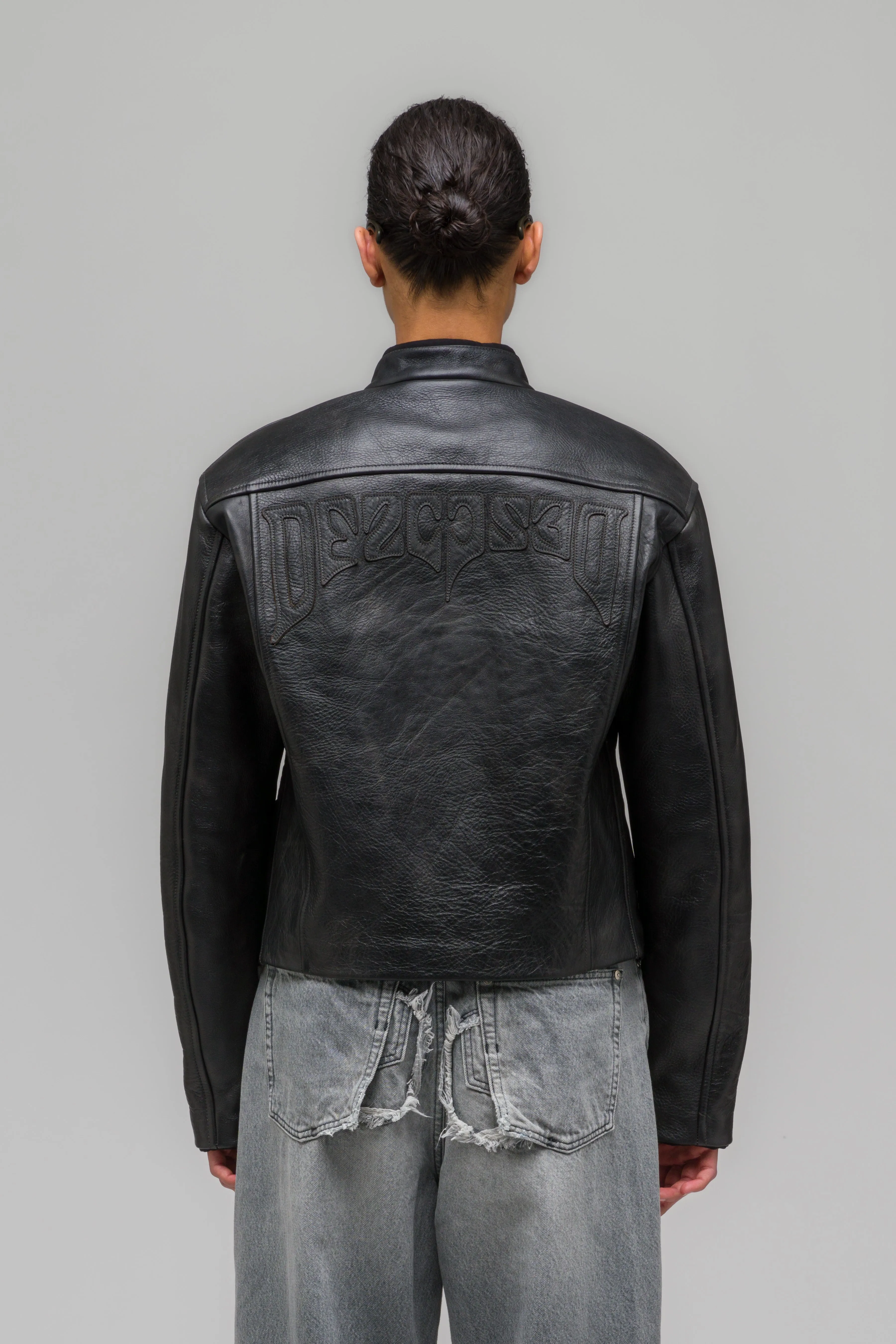 "ATTRITION" LEATHER JACKET