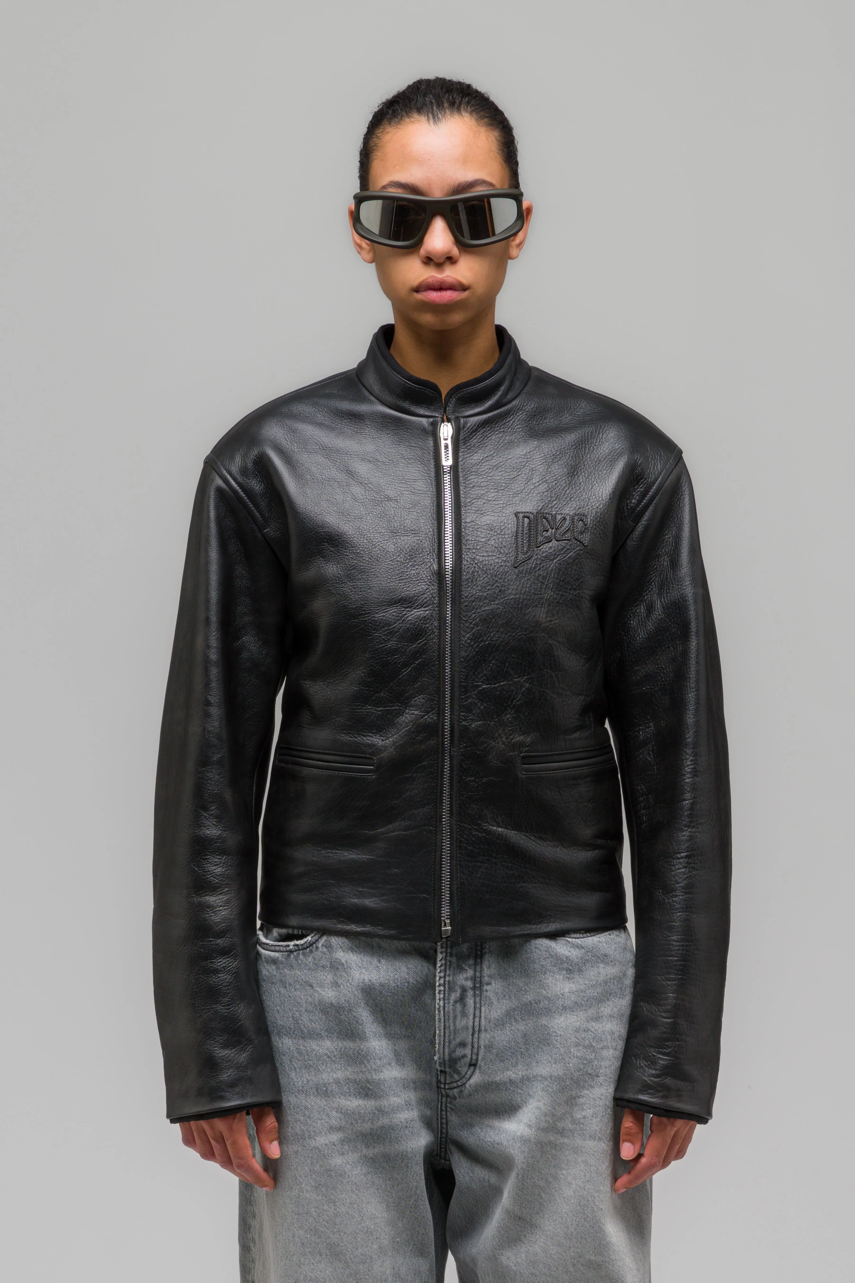 "ATTRITION" LEATHER JACKET