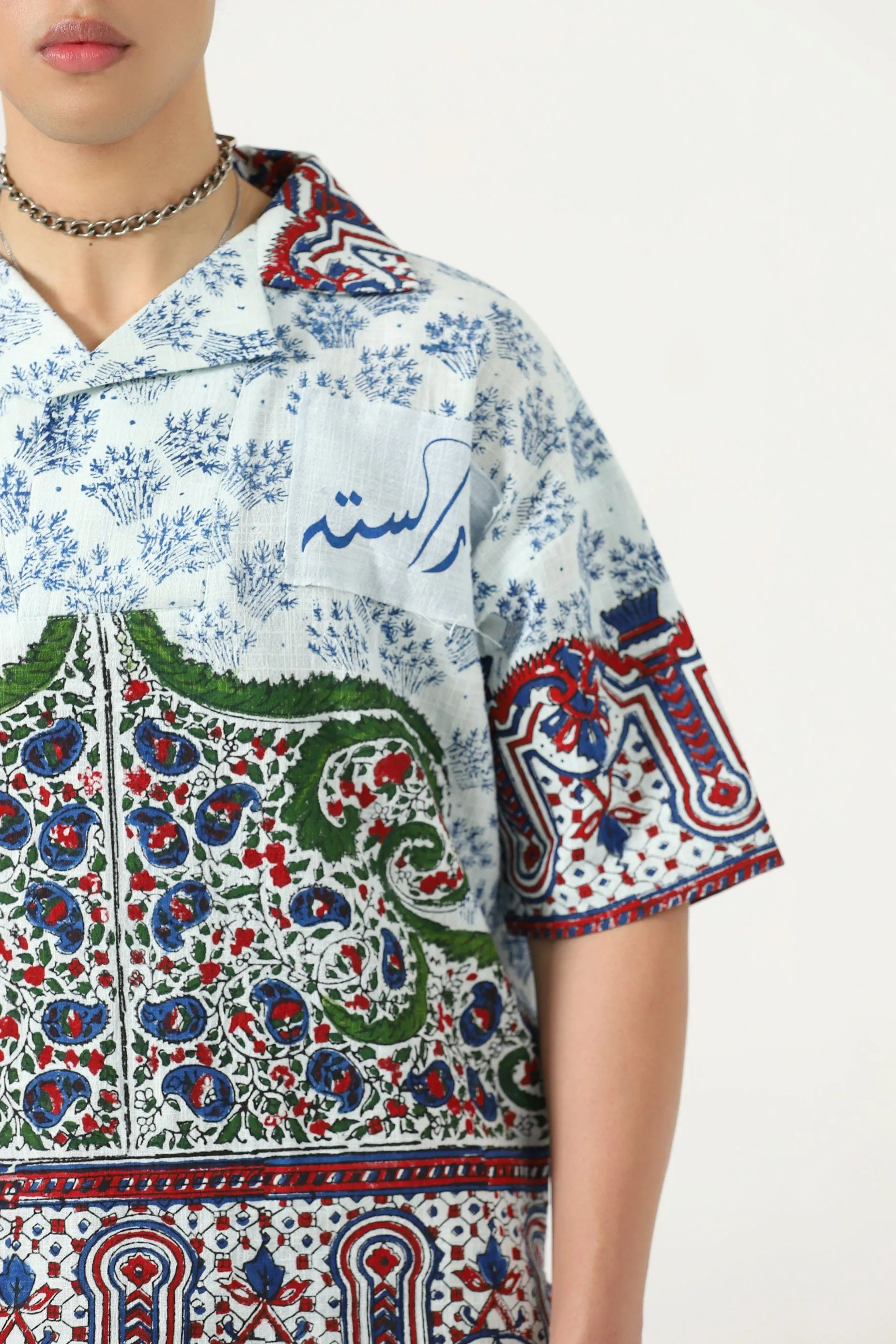 "KAHANI" HAND BLOCK PRINTED POLO SHIRT