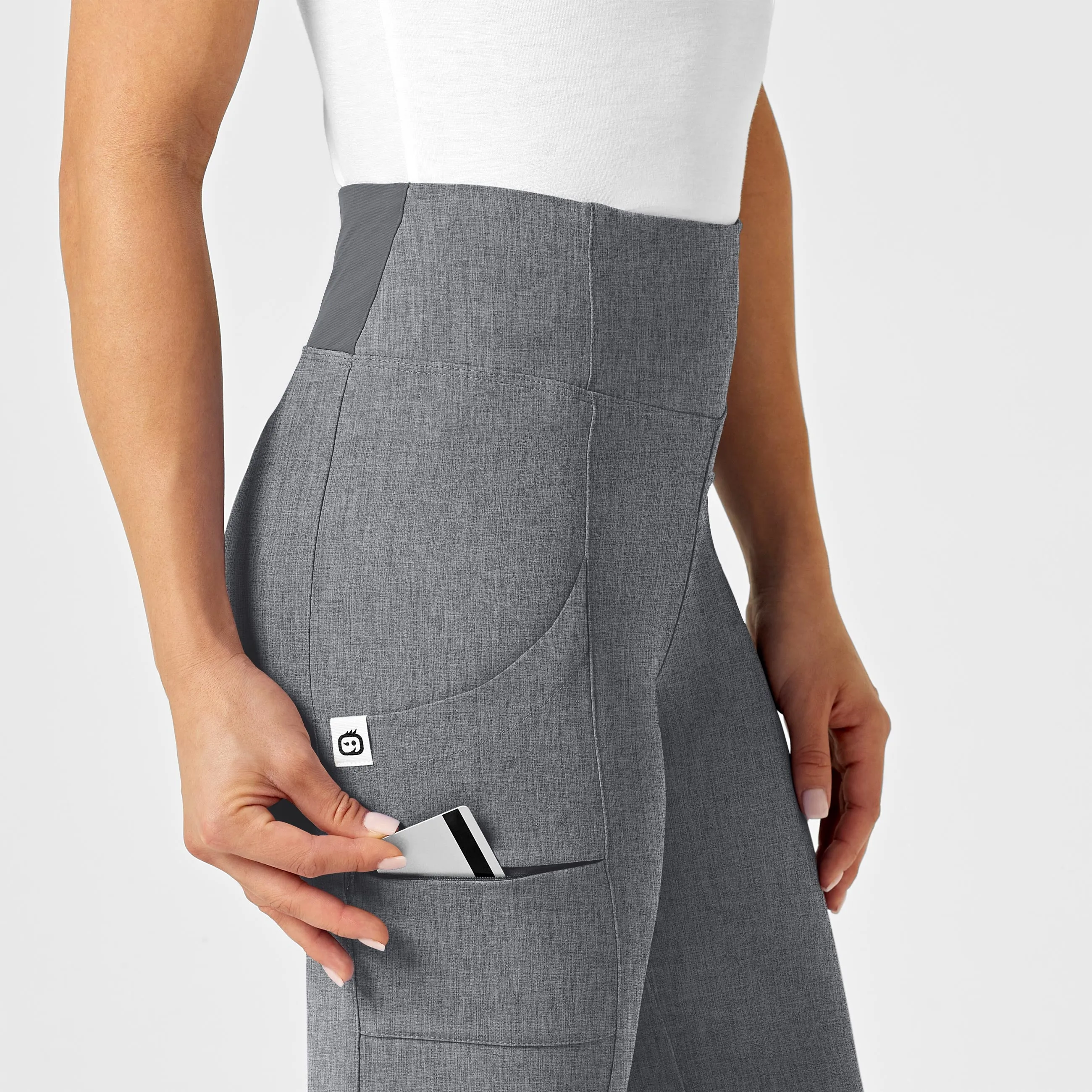 RENEW Women's High Waist Power Pant - Grey Heather