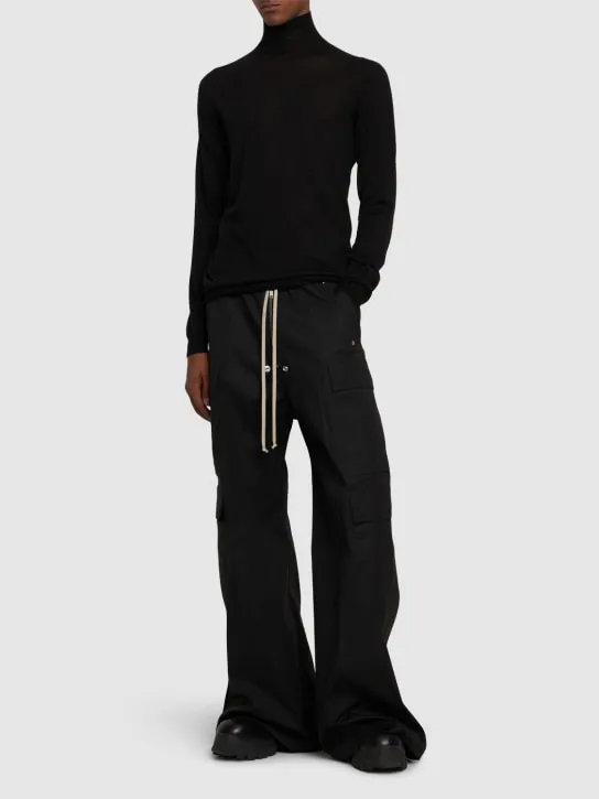 Rick Owens   Cargobelas Cargo stretch cotton pants 