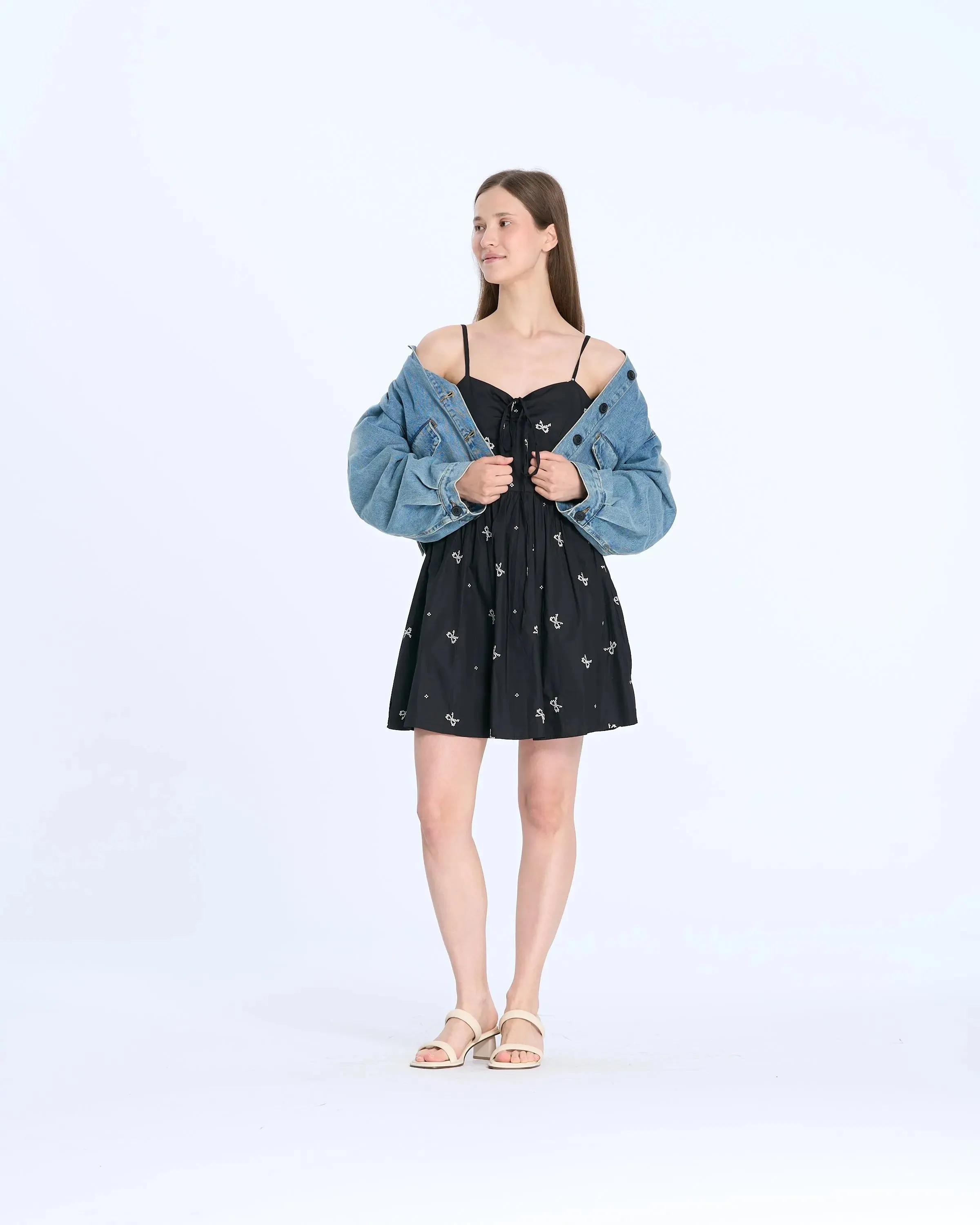 S0386 Cropped Denim Jacket