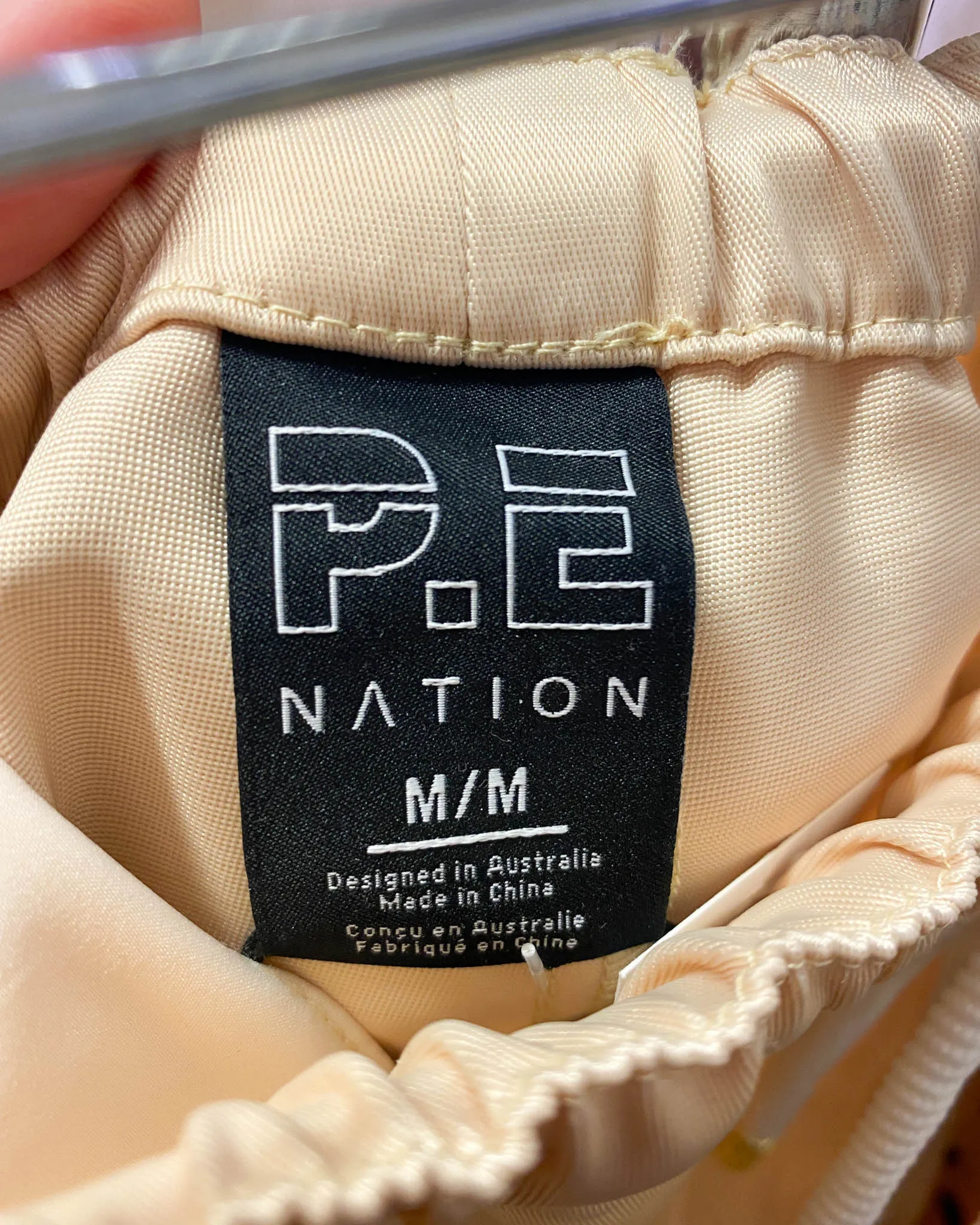 Size M - PE Nation Champagne Satin Pants