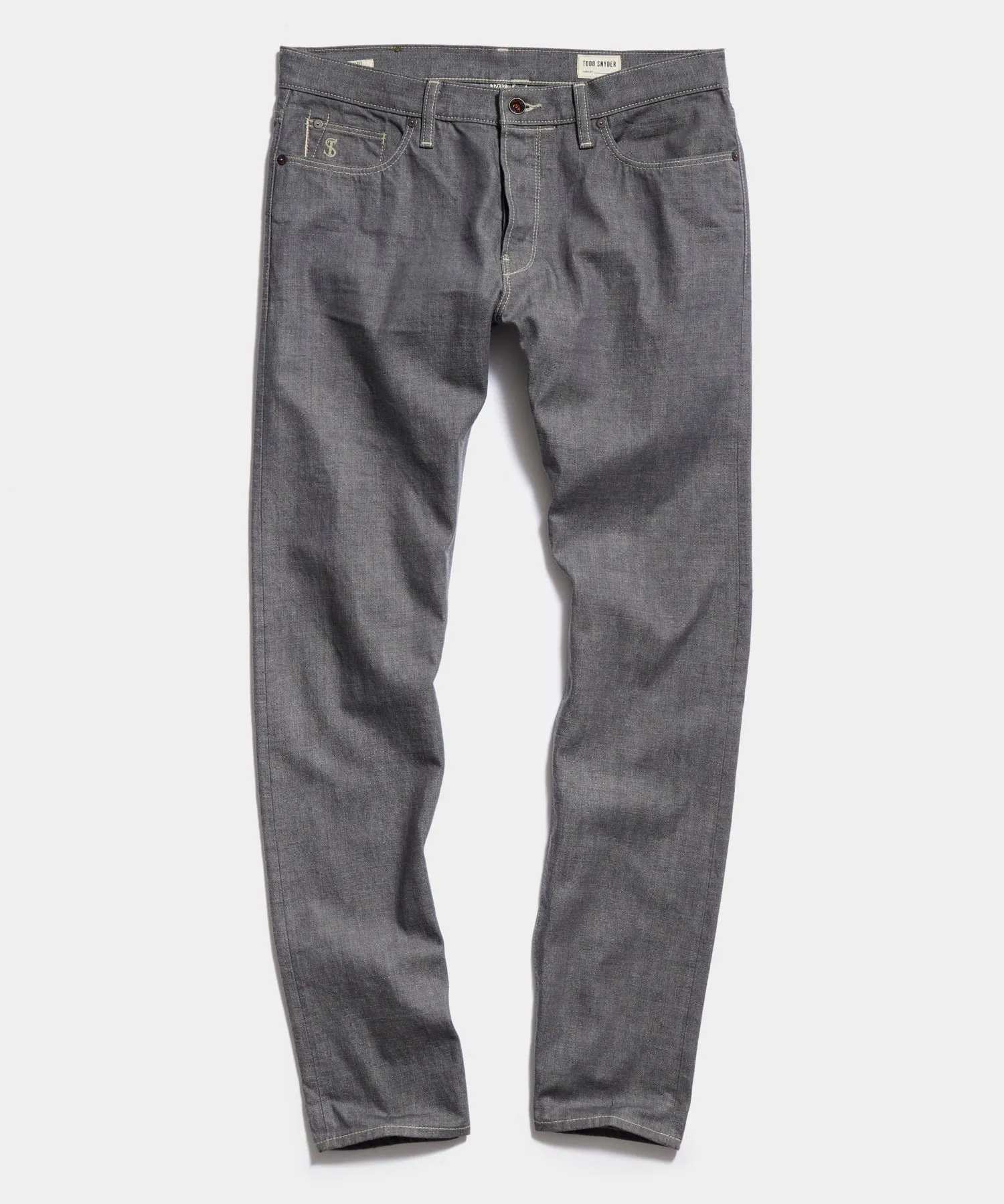 Slim Lightweight Japanese Selvedge Jean in Light Charcoal