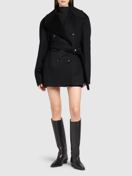 Sportmax   Orchis double breast wool short coat 