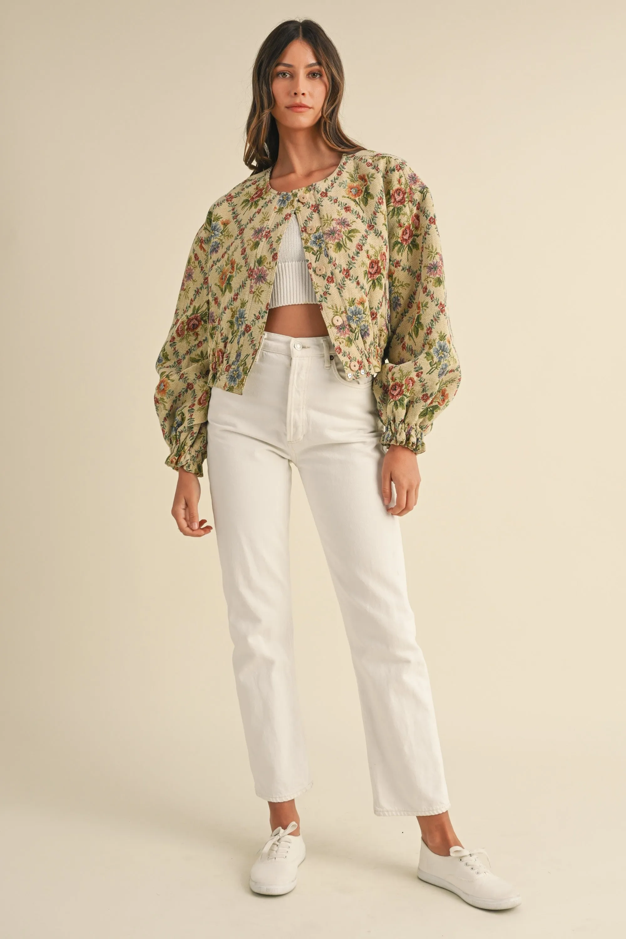 TAPESTRY QUILTED BOMBER