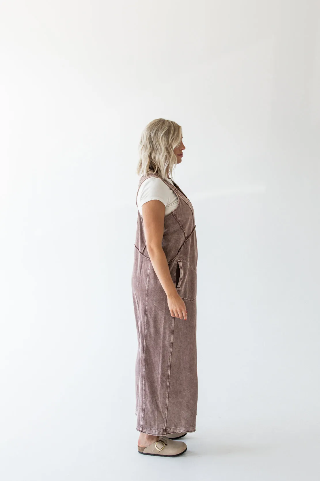 Terry Knit Jumpsuit | Chocolate