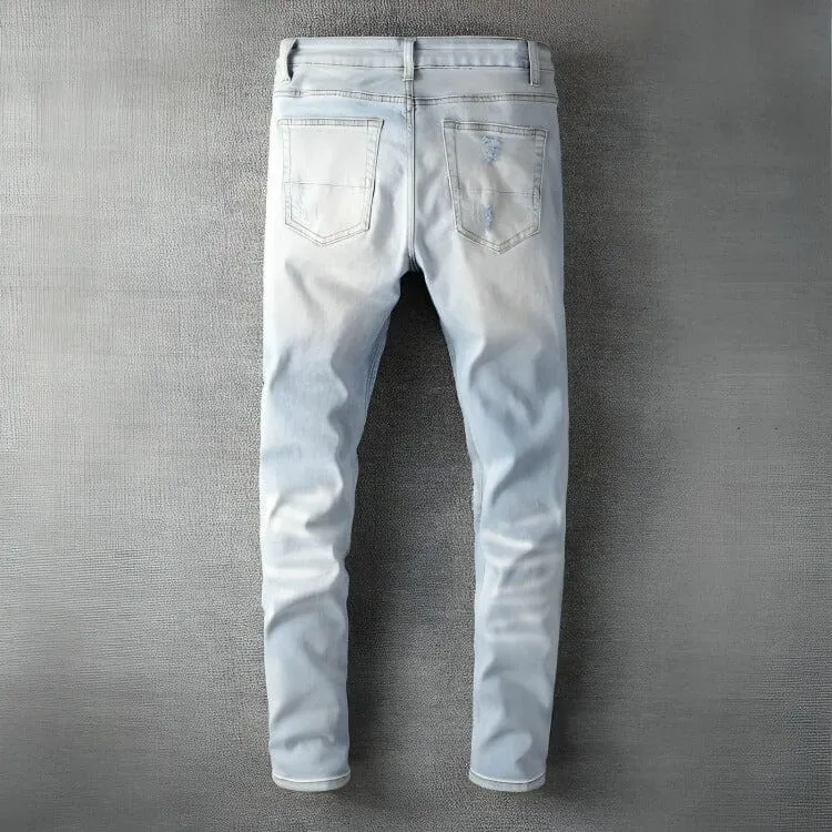 The Bayside Distressed Biker Jeans