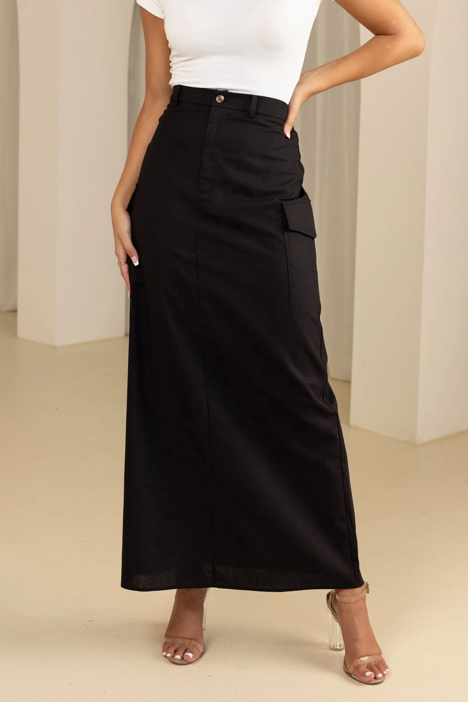 The Grand Utility Maxi Skirt