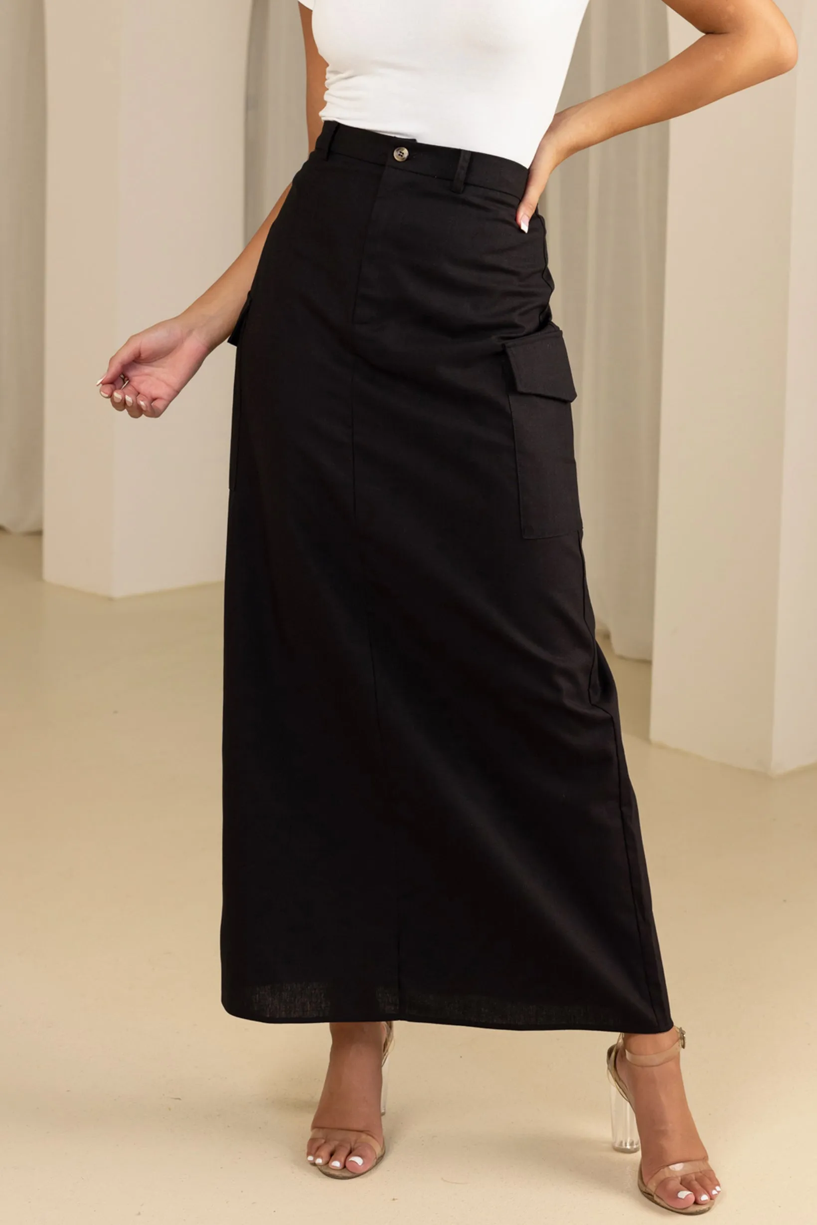 The Grand Utility Maxi Skirt