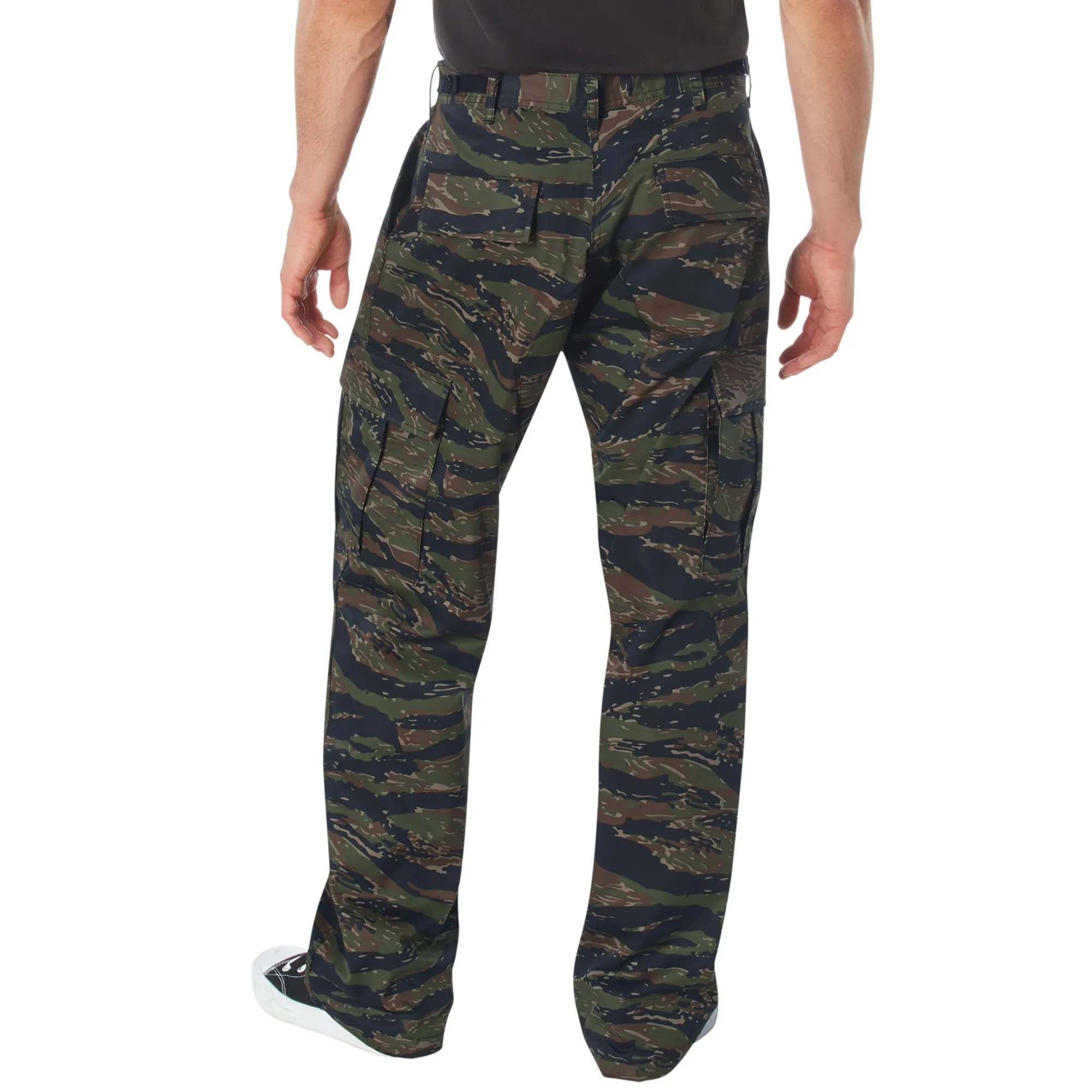 Tiger Stripe Camo - Military BDU Pants with Zipper Fly - Cotton Polyester Twill