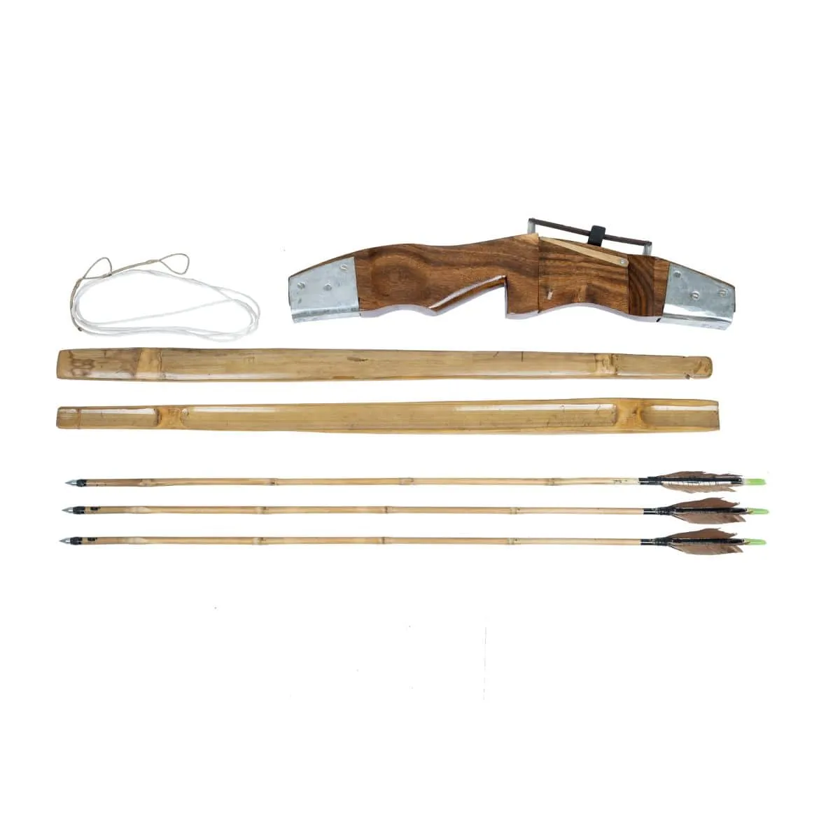 Traditional Indian Long Bow Set - A66TLB - Archery Equipment