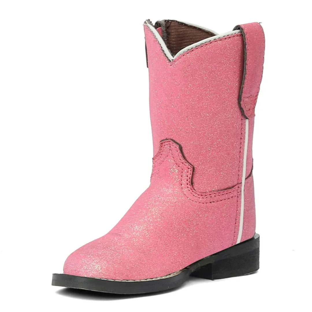 TuffRider Toddler Pink Glitter Western Boot