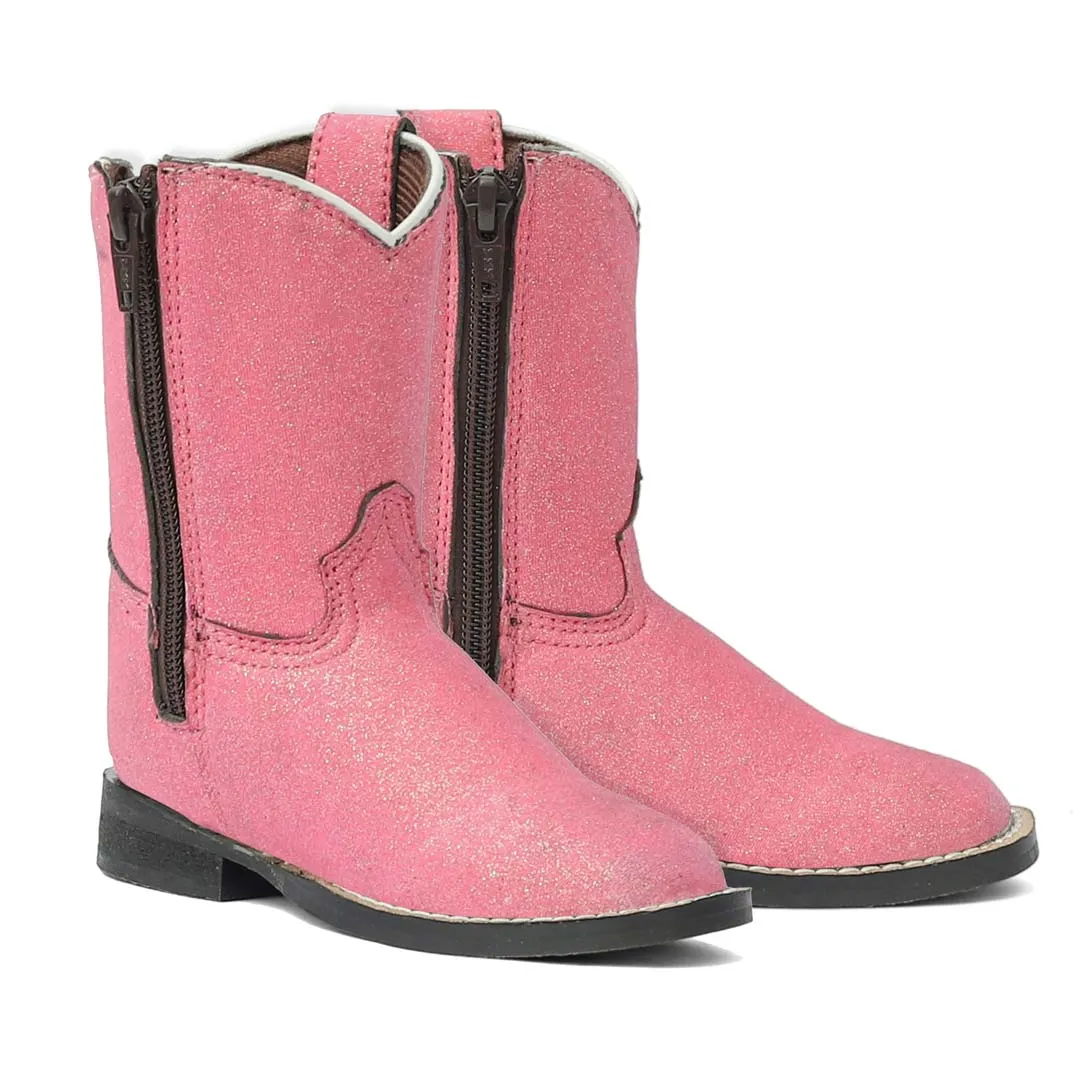 TuffRider Toddler Pink Glitter Western Boot