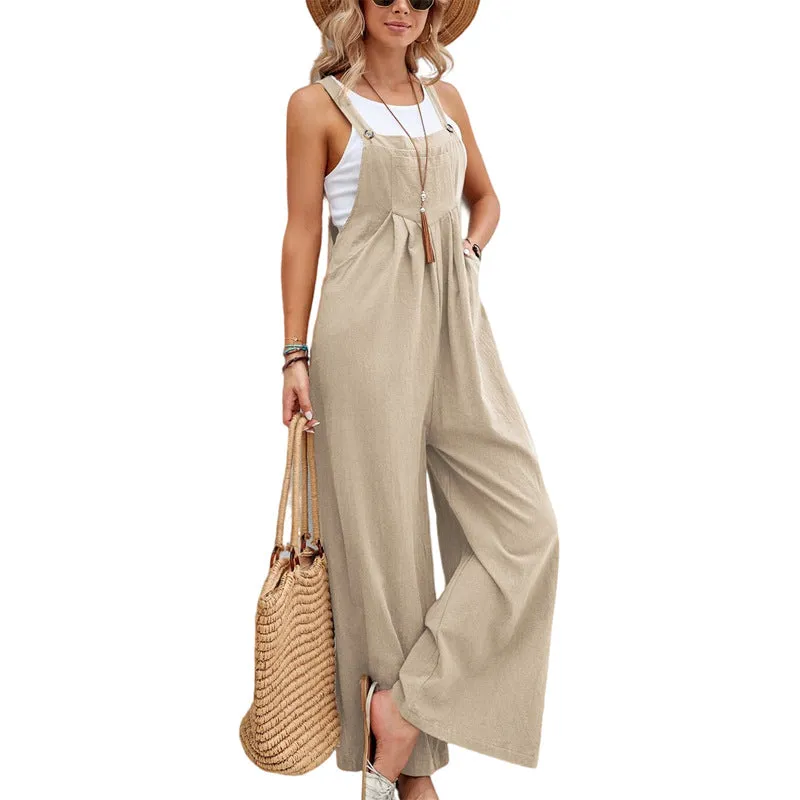 Women Overalls Casual Loose Jumpsuits