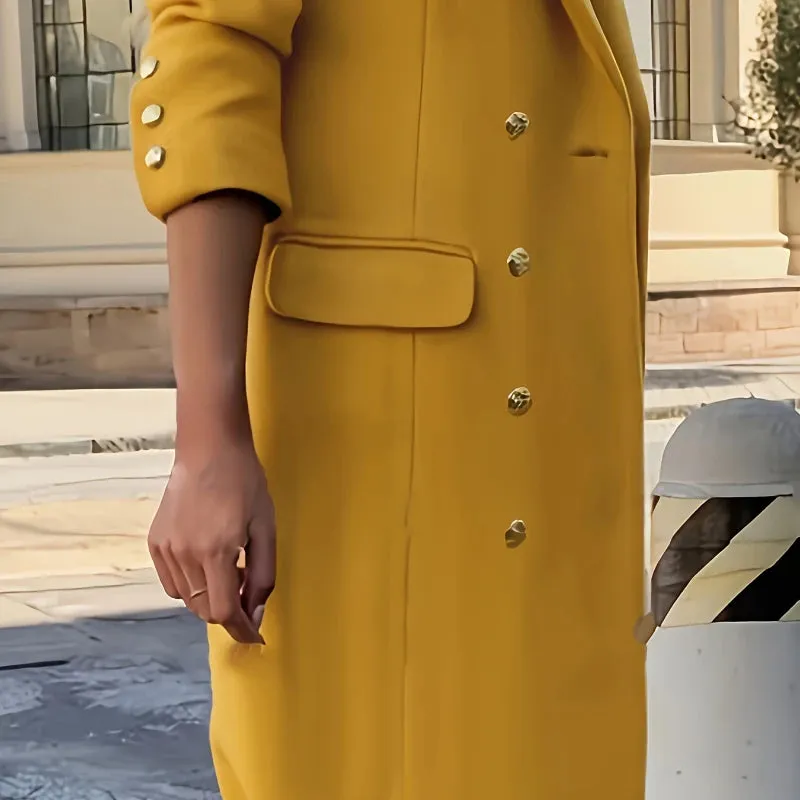 Women's Elegant Double-breasted Trench Coat