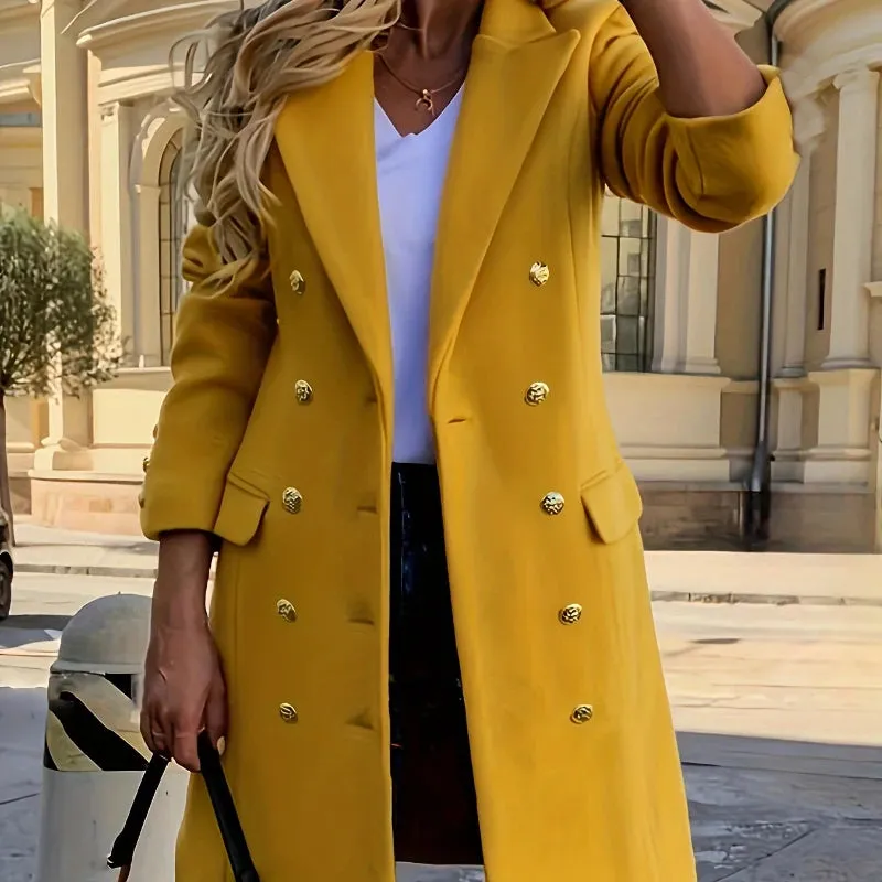 Women's Elegant Double-breasted Trench Coat