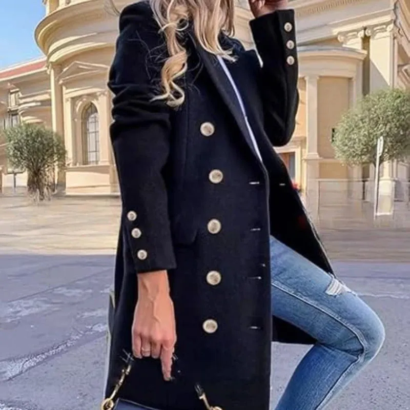 Women's Elegant Double-breasted Trench Coat