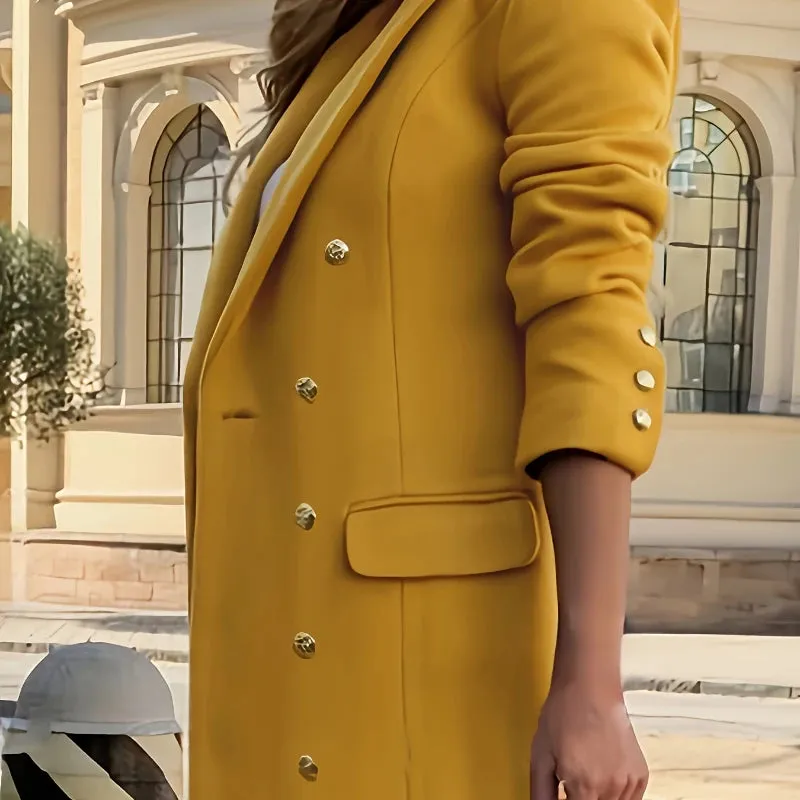 Women's Elegant Double-breasted Trench Coat