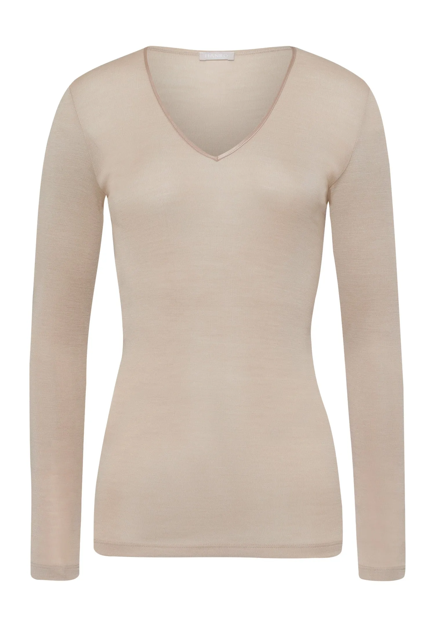 Woolen Silk W Wool And Silk V-Neck Fitted Top | Safari 71418-2806